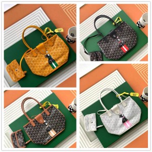 Goyard ANJOU MINI Colored Dougou Double sided Shopping Bag