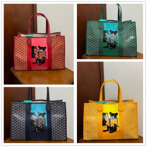 Goyard Hulot Pattern Colored Dougou VILLETTE Tote Bag