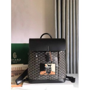 Goyard Hulot Pattern Dog Painted Graffiti Alpin MM Backpack