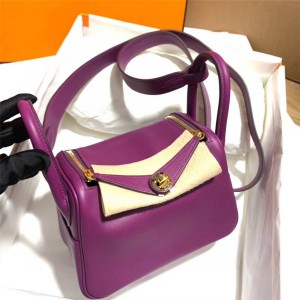 Hermes official website swift calfskin Mini Lindy bag handbag