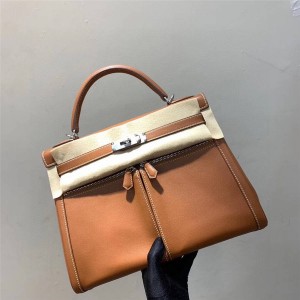 Hermes new handmade swift leather kelly lakis 28CM bag handbag
