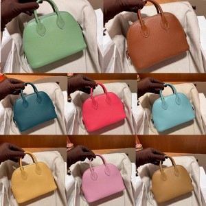 Hermes Goatskin Mini Bolide 18 Shell Bag