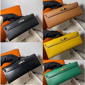 Hermes bag Kelly cut 31 leather clutch