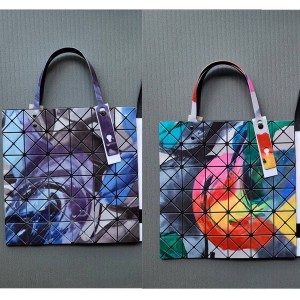 ISSEY MIYAKE new JELLY series splash ink 6-compartment handbag