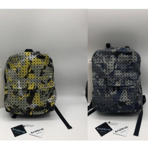 Issey Miyake men's bag graffiti camouflage backpack mountaineering bag