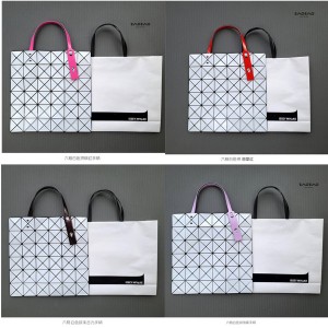 Issey Miyake neon wrist classic 6-compartment handbag white