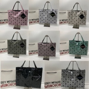 ISSEY MIYAKE female bag new 8/10 grid handbag folding bag