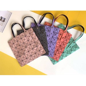 Issey Miyake BAOBAO matte matte solid color six grid 6 grid handbag