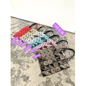 ISSEY MIYAKE new 6 grid metallic mirror geometric rhombus bag