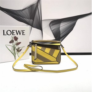 LOEWE female bag colorblock Puzzle Mini crossbody bag