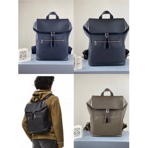 Loewe official website new men's soft grained cow leather Goya backpack