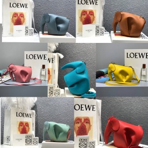 loewe new mini classic cow leather elephant handbag