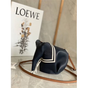 Loewe official website new navy style mini Elephant handbag