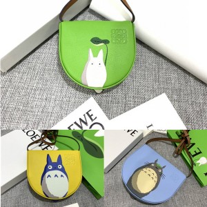 LOEWE My Neighbor Totoro and Rabbit Print Heel Handbag Waist Bag