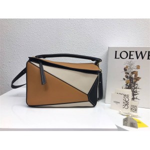 LOEWE new female bag geometric stitching Puzzle handbag