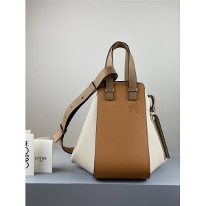 Loewe new small leather color-blocking Hammock handbag