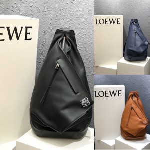 LOEWE Calfskin Anton Backpack Triangle Bag Crossbody Bag