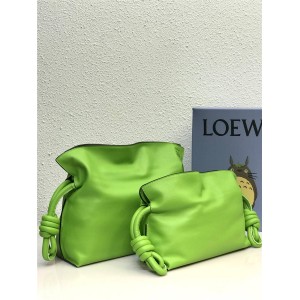 loewe Flamenco Clutch Lucky Bag Grass Green