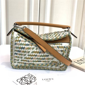 loewe Puzzle woven small bag
