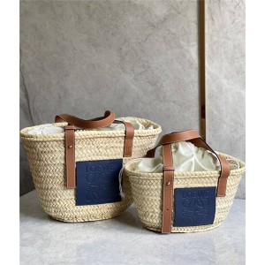 loewe straw woven vegetable basket bag Basket handbag