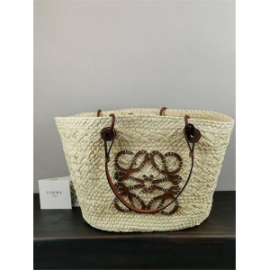 Loewe straw woven bag Anagram Basket handbag