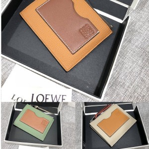 loewe soft grain calfskin coin card holder