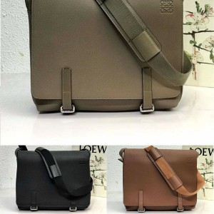 loewe soft grained calfskin military messenger bag B553A14