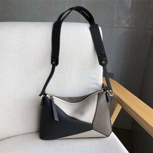 LOEWE handbags Puzzle Pochette geometric color matching shoulder bag