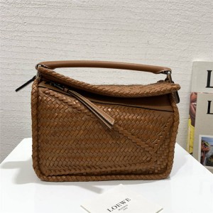 loewe Puzzle woven small bag