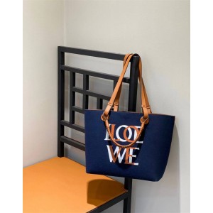 LOEWE Anagram Felt Tote Letter Printing Shopping Bag 66065