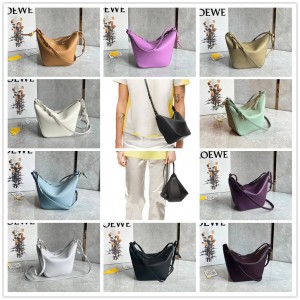 LOEWE A538G13X01 Mini Classic Cow Leather Hammock Hobo Handbag