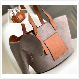 LOEWE Elephant Bag Basket Handbag 652117