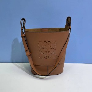 LOEWE A710W86X02 Small Napa Cowhide Hobo Anagram Bucket Bag