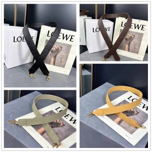 LOEWE C704W77X01 LOEWE Embossed Cowhide Letter Wide Shoulder Strap