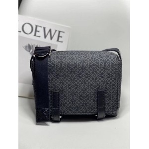 LOEWE B553A72X20 Anagram military messenger XS handbag