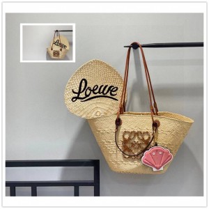 LOEWE A223T43X02/A223P65X01 Anagram Basket Shopping Bag Tote Bag