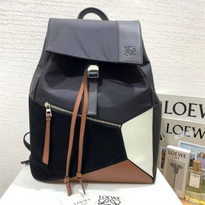 LOEWE 335.80.Z54 Puzzle Backpack Men's Spliced Backpack 8923