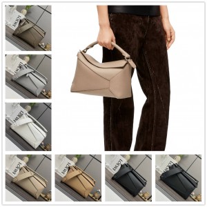 LOEWE A510P49X14/A510P49X12 Classic Cow Leather Puzzle Medium Handbag 062329