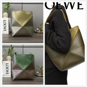 LOEWE A779G50X18 Puzzle Fold Handbag 052316