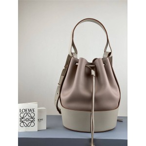 loewe small calfskin balloon handbag drawstring bucket bag