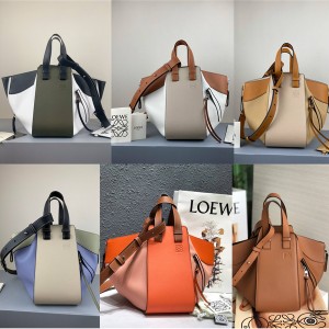 loewe new color-block leather Hammock small handbag