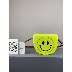 Loewe new soft calfskin Smiley®️ Heel handbag smiley face bag