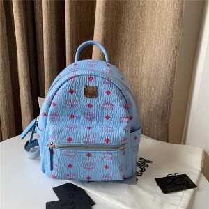 mcm New Stark Visetos Backpack Windbell Blue