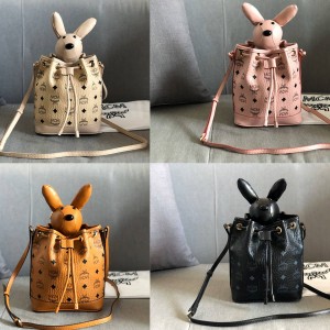 mcm new rabbit zoo series Visetos bucket bag