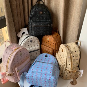 MCM Stark Side Rivet Backpack in Visetos MMK6SVE37