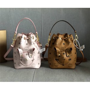 mcm Zoo Series Visetos Bunny Bucket Bag MWDBSXL02