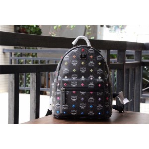 MCM Stark Bebe Boo Visetos Skyoptic Studded Outline Backpack