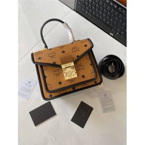 MCM Patricia Satchel Visetos Leather Satchel MWEAAPA06