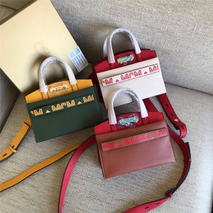 mcm new leather color matching MINI Milano handbag