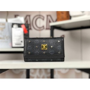 mcm women's medium and long Berlin series rivet wallet